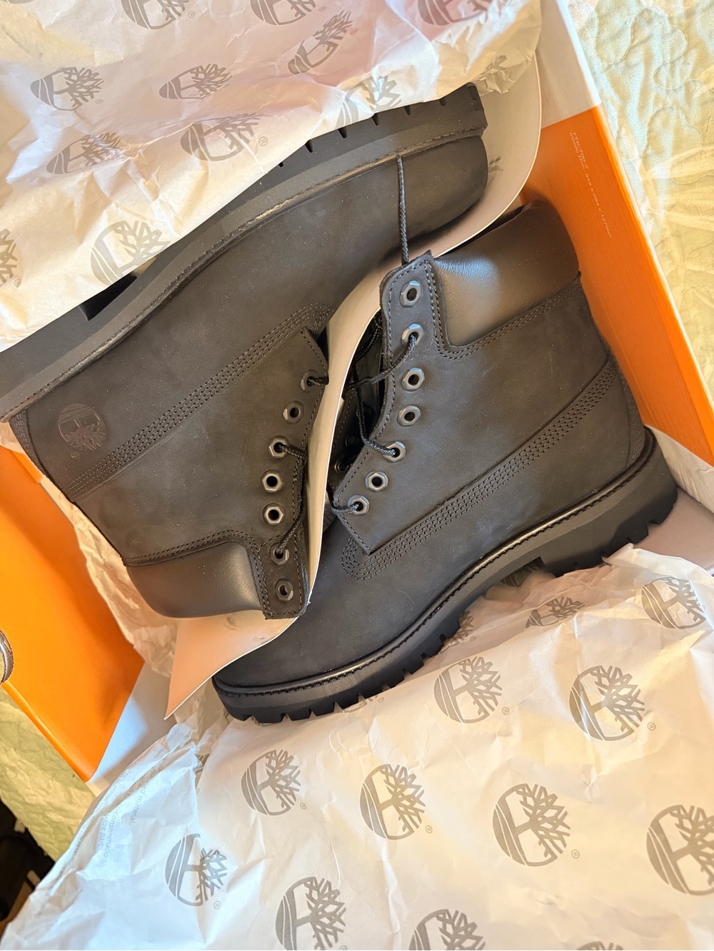 Timberland Men's Black Premium Waterproof Boots